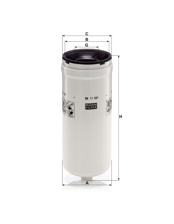Mann Filter WH11001X Hidrolik Filtresi