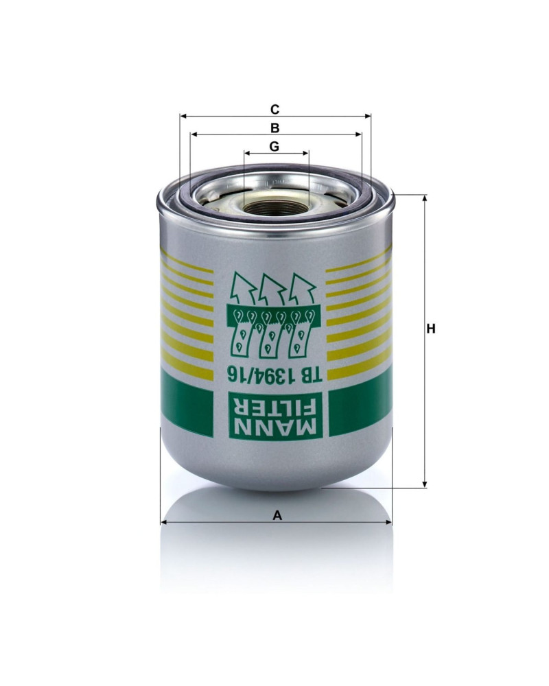Mann Filter TB1394/16X Hava Kurutucu Filtresi