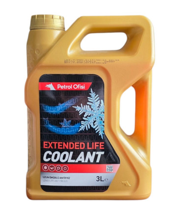 Petrol Ofisi Extended Life Coolant Kırmızı Antifriz 3 LT 4 Adet Koli