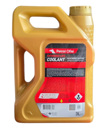 Petrol Ofisi Extended Life Coolant Kırmızı Antifriz 3 LT 4 Adet Koli