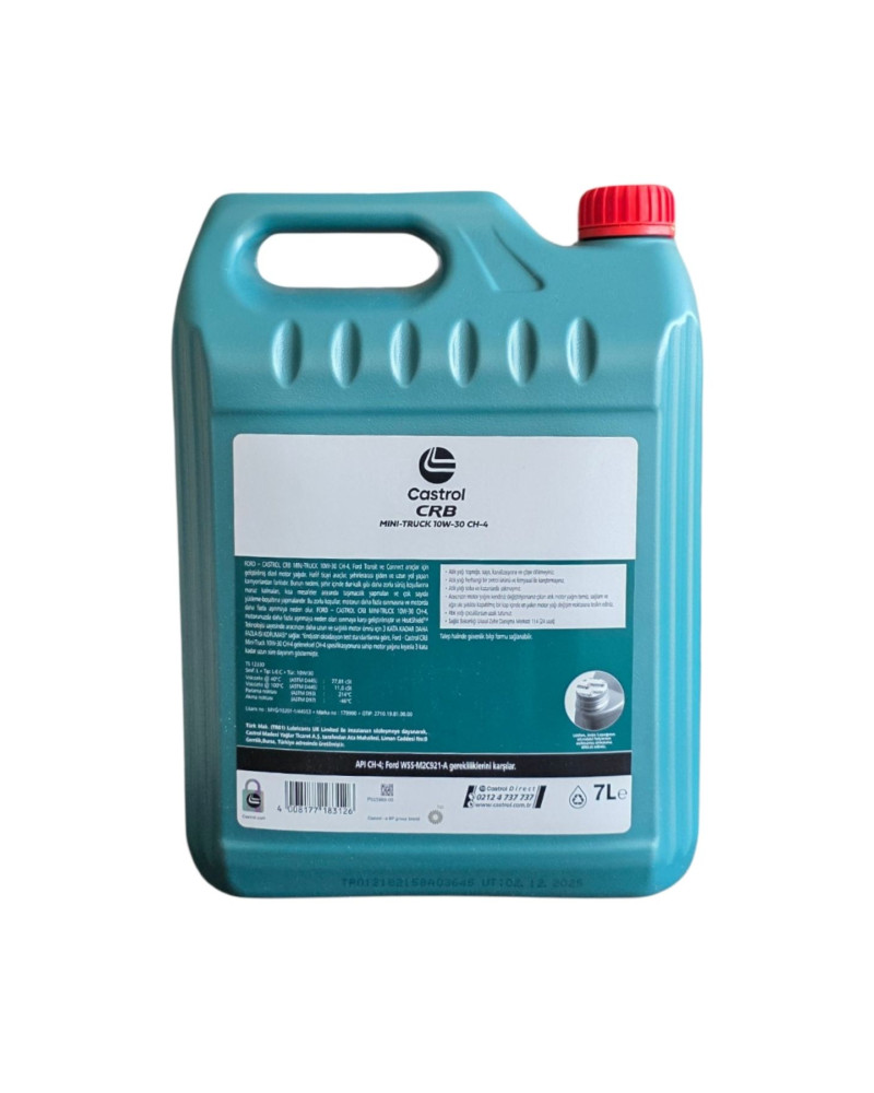 Castrol CRB Mini Truck 10W-30 CH-4 7 LT Dizel Motor Yağı