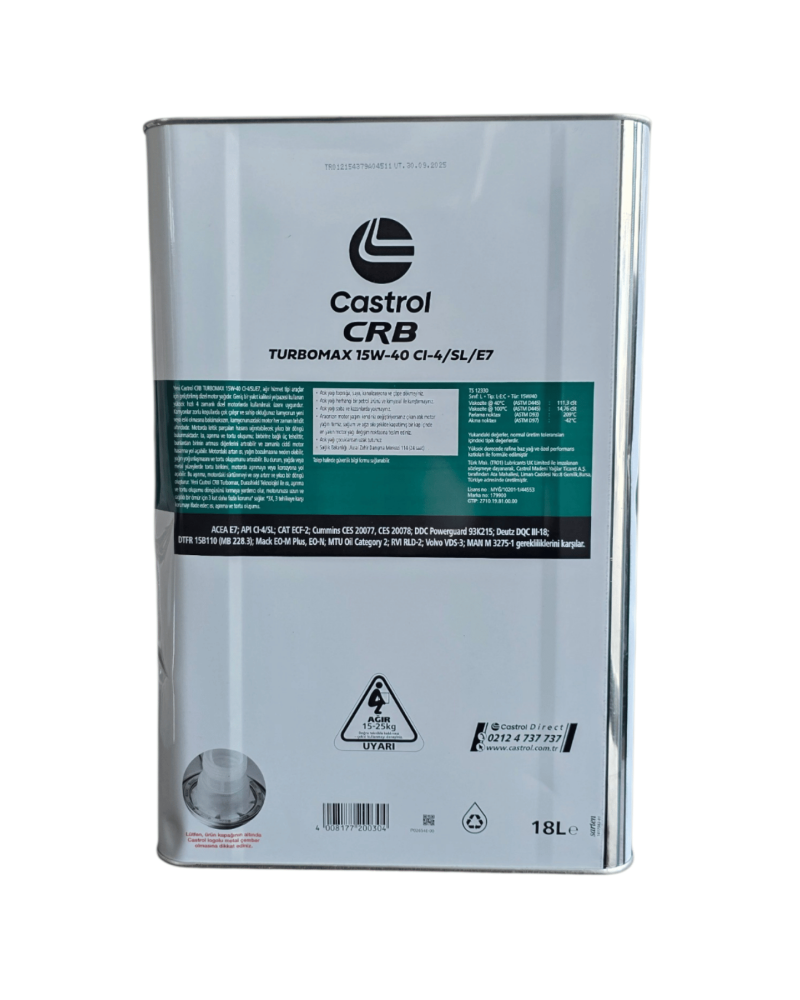 Castrol Crb Turbomax 15W40 16 KG Motor Yağı