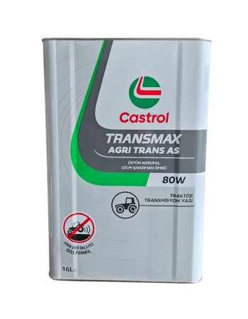Castrol Transmax Agri Trans AS 80W 16 LT Çok Amaçlı Şanzıman Ve Hidrolik Sistem Yağı