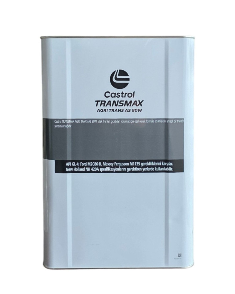 Castrol Transmax Agri Trans AS 80W 16 LT Çok Amaçlı Şanzıman Ve Hidrolik Sistem Yağı
