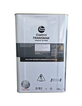Castrol Transmax Manual EP 80W 16 LT Manuel Şanzıman Yağı