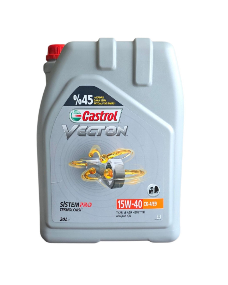 Castrol Vecton 15W40 CK-4/E9 20 LT Sentetik Teknoloji Motor Yağı