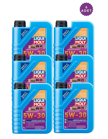 LIQUI MOLY Leichtlauf HC7 5W30 1 LT Tam Sentetik Yüksek Performans Motor Yağı Koli İçi 6 Adet Koli Bazlı 