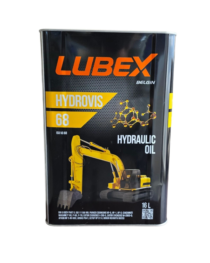 Lubex Hydrovis 68 16 LT ISO VG 68 Viskozite Sınıfında HLP Tip Aşınma Önleyici Hidrolik Yağı