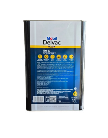 Mobil Delvac MX 15W-40 18 Litre Teneke Motor Yağı 10 Adet ve Üzeri