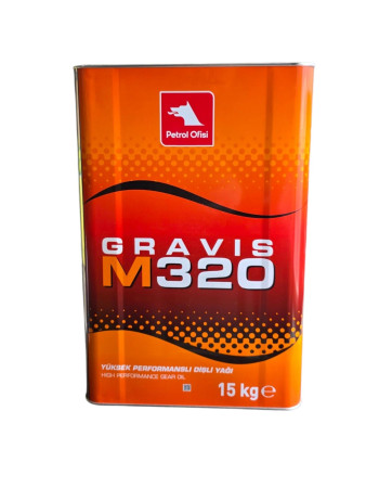 Petrol Ofisi Gravis M 320 15 KG Yüksek Performanslı EP (Extreme Pressure) Katkılı Endüstiriyel Dişli Yağı