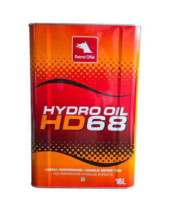 Petrol Ofisi Hydro Oil HD 68 16 L Yüksek Performanslı Hidrolik Sistem Yağı