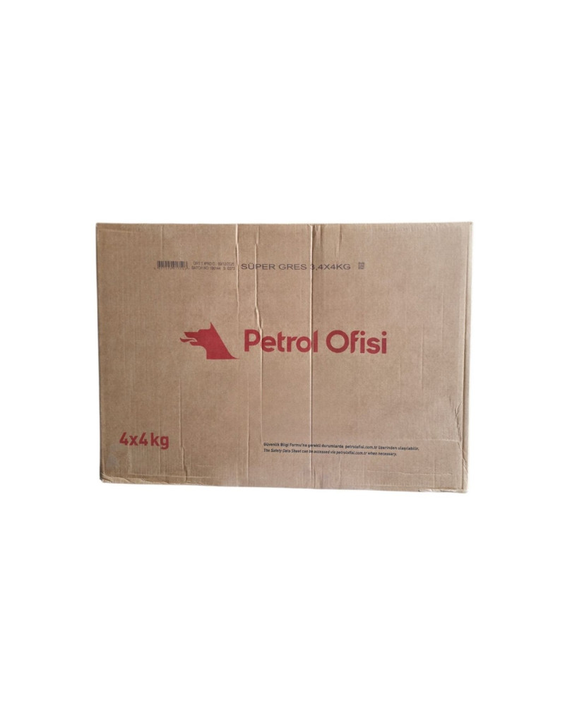 Petrol Ofisi Süper Gres 3 4 KG  Koli İçi 4 Adet Koli Bazlı