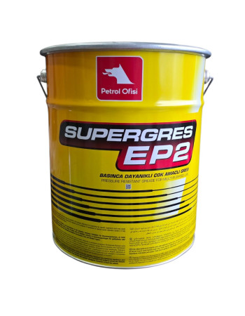 Petrol Ofisi Süper Gres EP 2 15 KG (Extreme Pressure) Katkılı Lityum Sabunlu Çok Amaçlı Gres 
