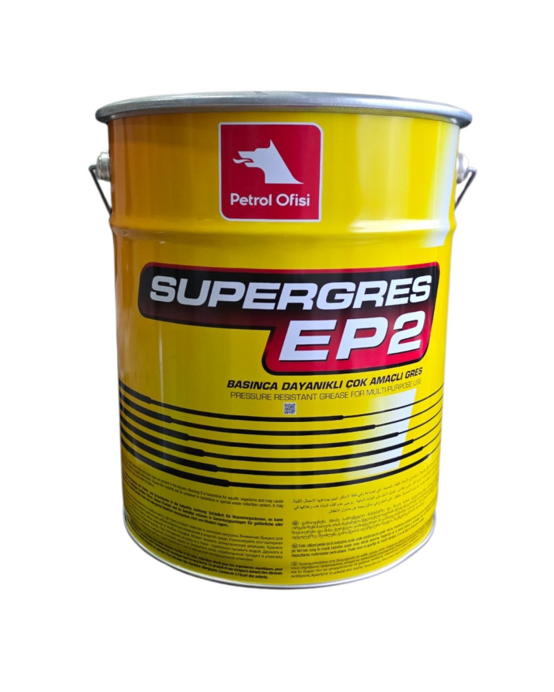 Petrol Ofisi Süper Gres EP 2 15 KG (Extreme Pressure) Katkılı Lityum Sabunlu Çok Amaçlı Gres 