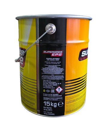 Petrol Ofisi Süper Gres EP 2 15 KG (Extreme Pressure) Katkılı Lityum Sabunlu Çok Amaçlı Gres 