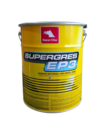 Petrol Ofisi Süper Gres EP 3 15 KG (Extreme Pressure) Katkılı Lityum Sabunlu Gres Yağı