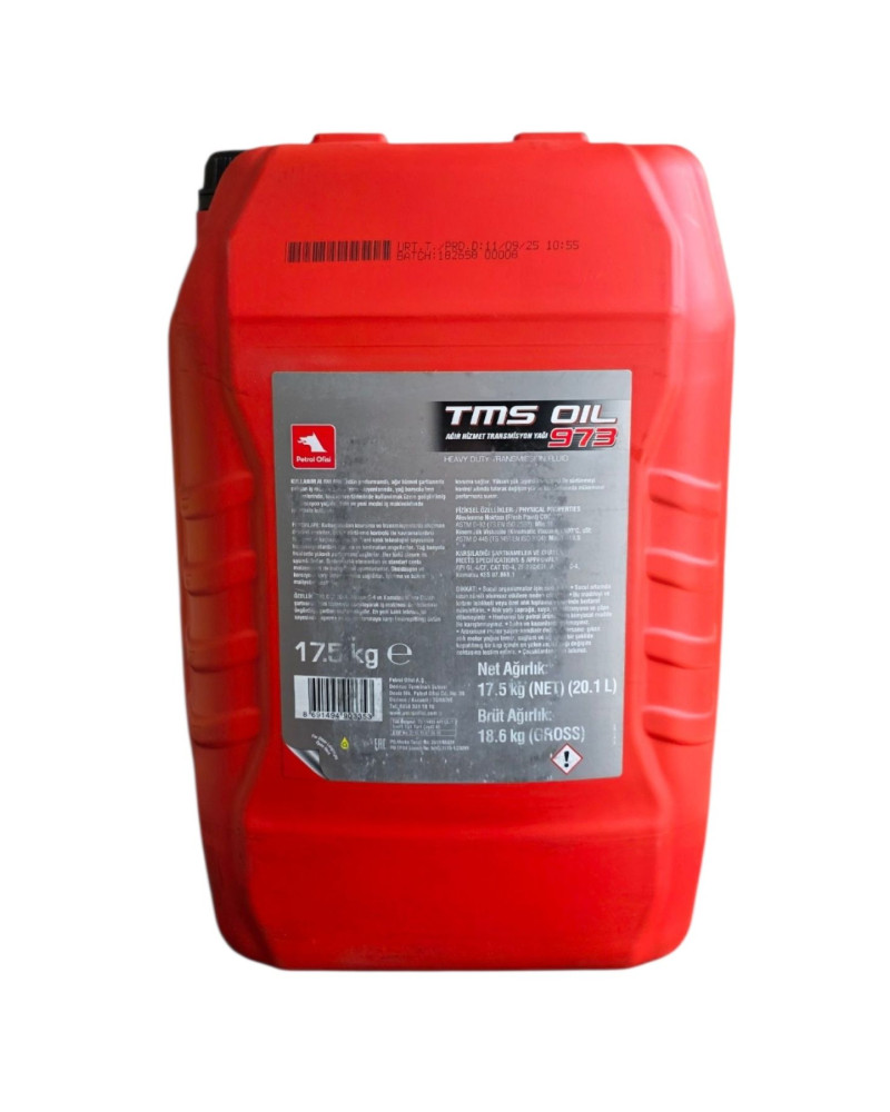 Petrol Ofisi Tms Oil 973 30W 20 LT Yüksek Performanslı Ağır Hizmet Transmisyon Yağıdır 