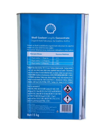 Shell Coolant Longlife Kırmızı Antifriz 15 KG