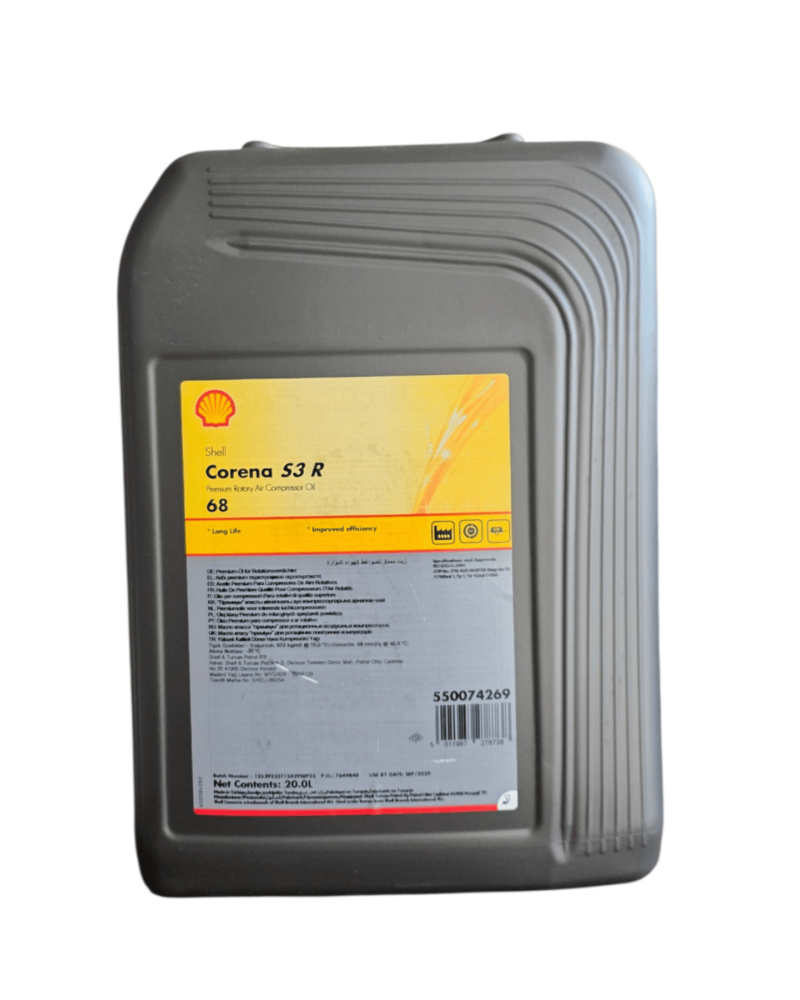 Shell Corena S3 R68 20 LT Yüksek Performanslı Kompresör Yağı