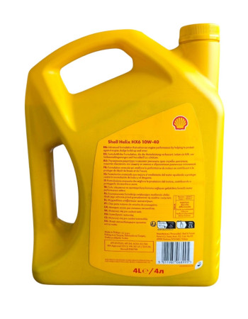 Shell Helix HX6 10W-40 4 LT Yarı Sentetik Motor Yağı