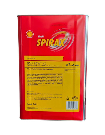 Shell Spirax S2 85W140 16 LT Yüksek Performanslı Mineral Bazlı Dişli Yağı