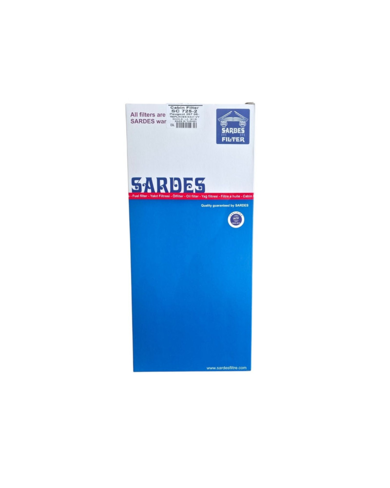 Sardes Filter SC 725-2 Polen Filtresi