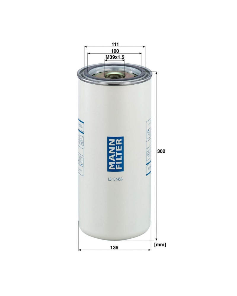 Mann Filter LB13145/3 Seperatör Filtresi