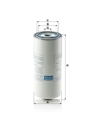 Mann Filter LB962/2 Kompresör Separatör Filtresi