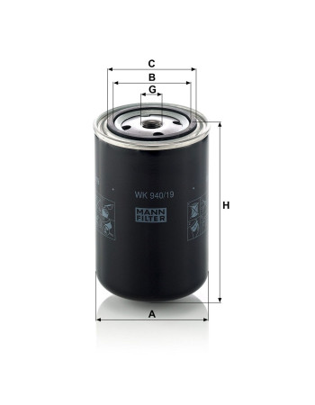 Mann Filter WK940/19 Yakıt Filtresi