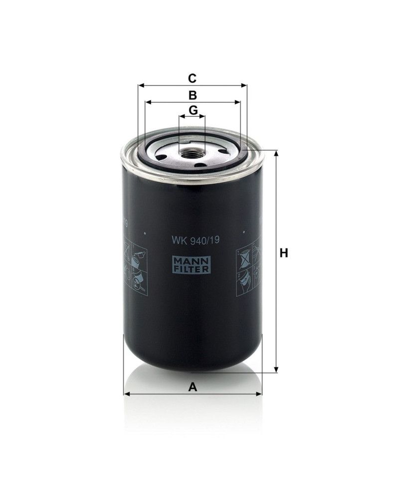 Mann Filter WK940/19 Yakıt Filtresi