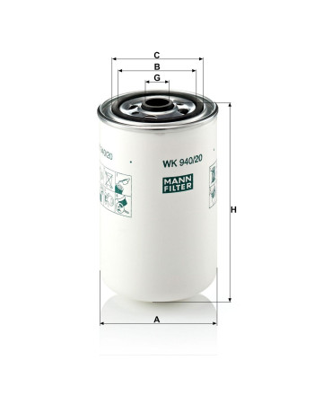 Mann Filter WK940/20 Yakıt Filtresi
