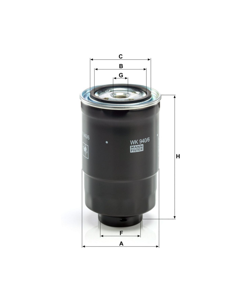 Mann Filter WK940/6X Yakıt Filtresi