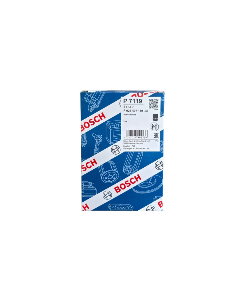 Bosch Filter F026407119 - P7119 Yağ Filtresi