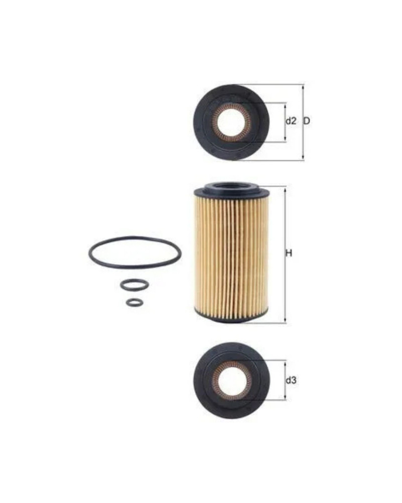 Mahle Filter OX153D3 Yağ Filtresi