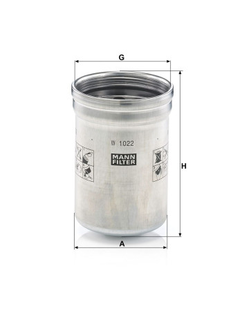 Mann Filter W1022 Yağ Filtresi