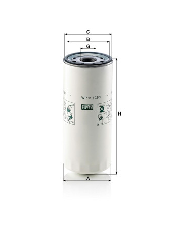 Mann Filter WP11102/3 Yağ Filtresi
