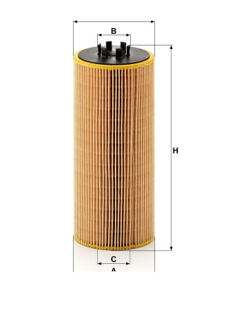 Mann Filter HU12110x Mercedes Axor 1840 Yağ Filtresi