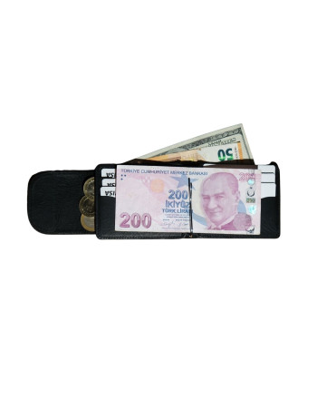 Mono Klips Hakiki Deri Erkek Cüzdan