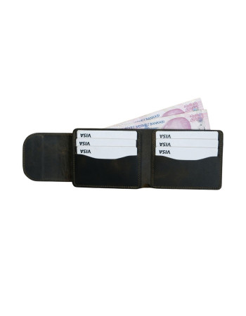Mono %100 Hakiki Full Grain Deri Erkek Cüzdan – 10 Kart Bölmeli